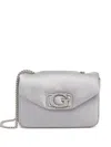 Guess Usa Prue Embellished Chain Mini Bag In Gray