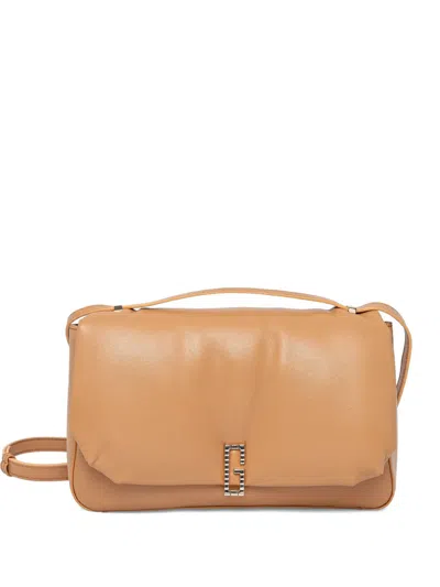 Guess Usa Puffed Leather Satchel Bag