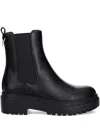 Guess Usa Pull-tab Platform Boots In Black