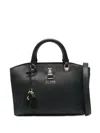 Guess Usa Queensland Padlock Top-handle Tote Bag In Black