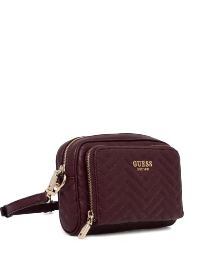 Guess Usa Quilted Cross Body Bag In Red