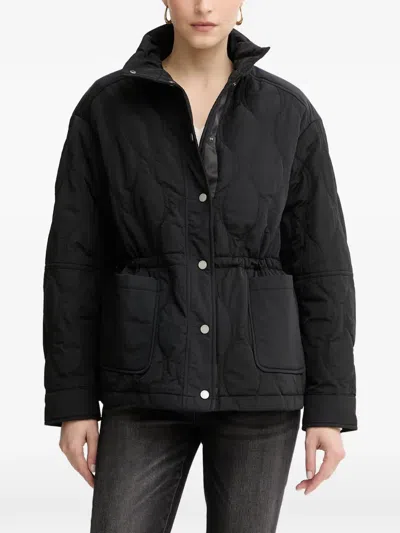 Guess Usa Quilted Drawstring Jacket In Multi