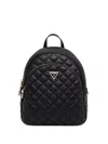 Guess Usa Quilted-effect Backpack In Black