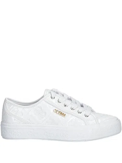 Guess Usa Quilted Logo Sneakers In Pink