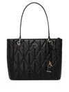 Guess Usa Quilted-pattern Shoulder Bag In Black