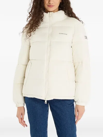 Guess Usa Quilted Puffer Jacket In Neutral