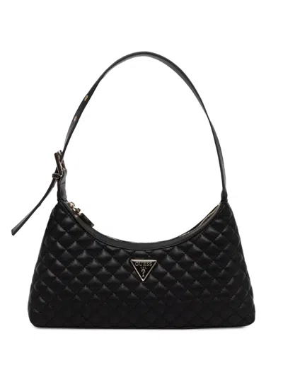 Guess Usa Quilted Shoulder Bag In Black