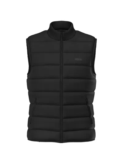 Guess Usa Quilted Sleeveless Jacket In Black
