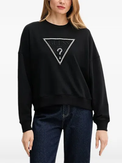 Guess Usa Rachele Logo Sweatshirt In Black