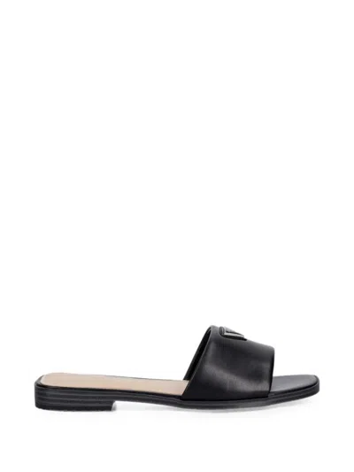 Guess Usa Ramlan Logo-plaque Slides In Black