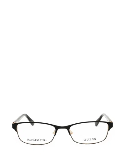 Guess Usa Rectangle-frame Glasses In Black