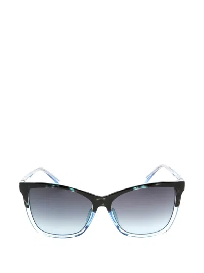 Guess Usa Rectangle-frame Sunglasses In Blue