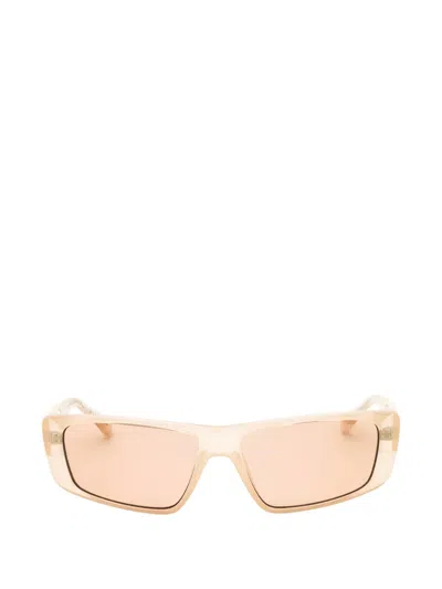 Guess Usa Rectangle-frame Sunglasses In Neutral