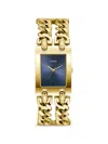 Guess Usa Rectangular-case 28mm Watch In Green