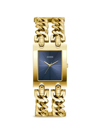 Guess Usa Rectangular-case 28mm Watch In Green