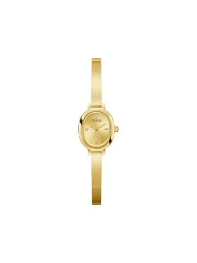 Guess Usa Recycled Steel Quartz 20.5mm In Gold
