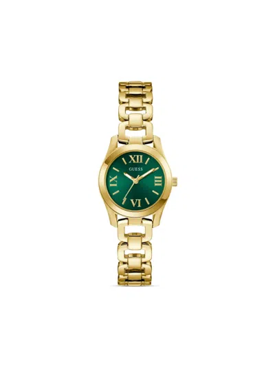 Guess Usa Recycled Steel Quartz 38mm In Gold