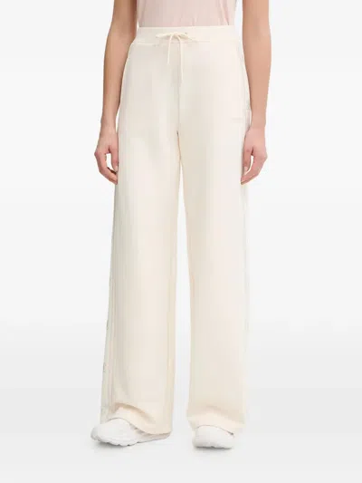 Guess Usa Rhinestone Drawstring Track Pants In Neutral