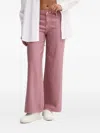 Guess Usa Rhinestone-embellished Denim Jeans In Pink