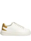 Guess Usa Rhinestone-embellished Sneakers In Weiss