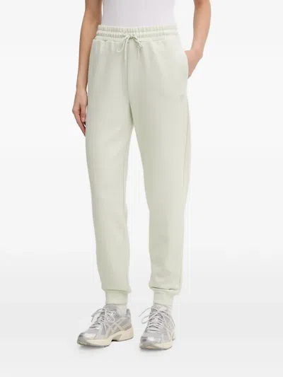 Guess Usa Rhinestone-embellished Drawstring-waist Track Pants In White
