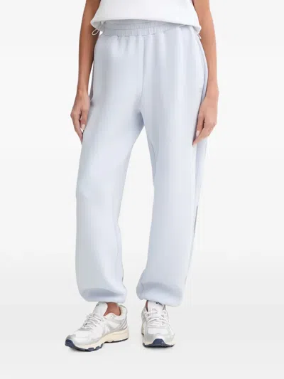 Guess Usa Rhinestone-logo Track Pants In Blue