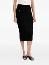 Guess Usa Ribbed-knit Skirt In Black