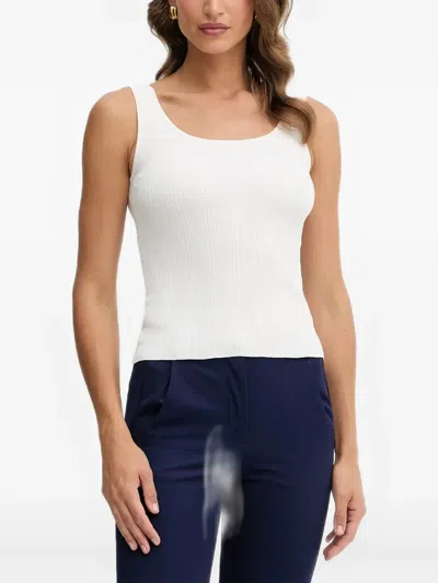 Guess Usa Ribbed Top Set (set Of Two) In White