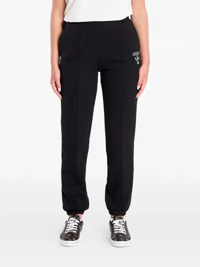 Guess Usa Roberta Logo-detail Track Pants In Black