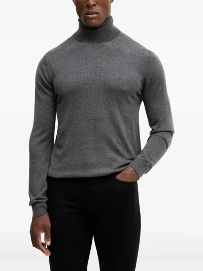 Guess Usa Roll-neck Sweater In Gray