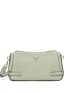 Guess Usa Rosalba Buckle Cross Body Bag In Green