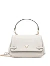 Guess Usa Rosalba Chain Triangle Cross Body Bag In White