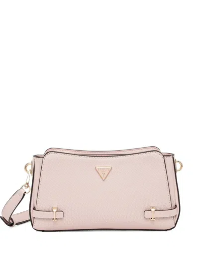 Guess Usa Rosalba Logo-plaque Cross Body Bag In Pink