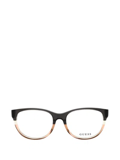 Guess Usa Round-frame Glasses In Black