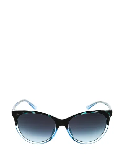 Guess Usa Round-frame Sunglasses In Blue
