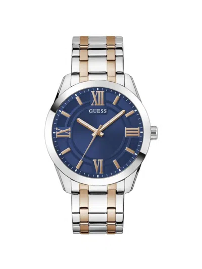 Guess Usa Round-shape 44mm Watch In Multi