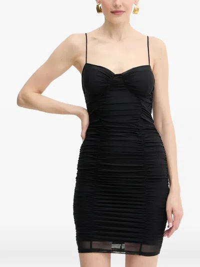 Guess Usa Ruched Mini Dress In Black