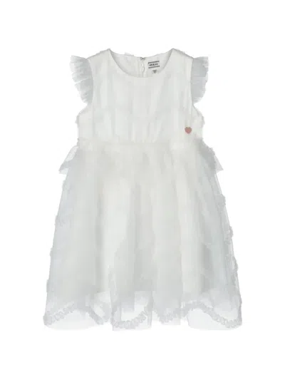 Guess Usa Kids' Ruffled Layered Dress In White