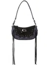 Guess Usa Saddle Shoulder Bag In Black