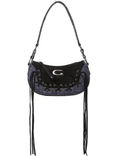 Guess Usa Saddle Shoulder Bag In Black