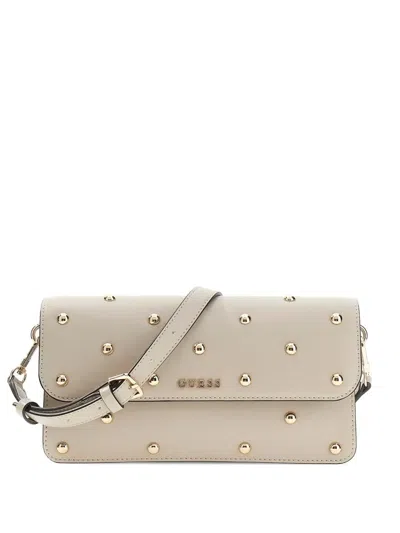 Guess Usa Sadie Stud-embellished Tote Bag In White