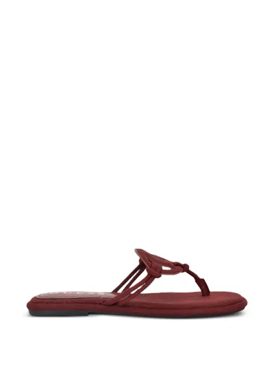 Guess Usa Saime Flip-flop Signature Sandals In Brown