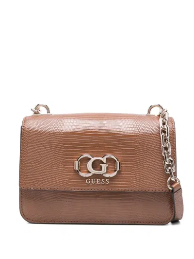 Guess Usa Salinge Cross Body Bag In Brown