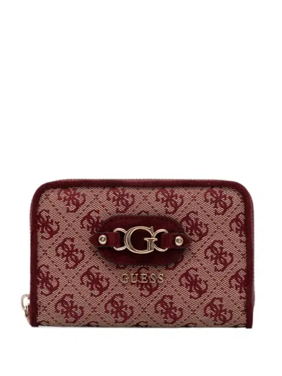 Guess Usa Samantha Wallet In Burgundy