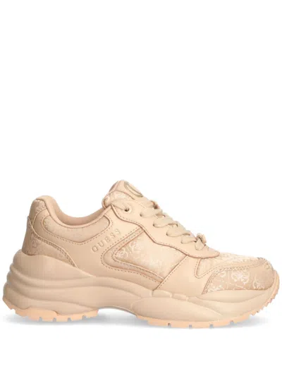 Guess Usa Samnie Sneakers In Nude