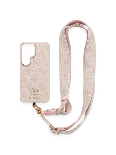 Guess Usa Samsung Galaxy S26 Ultra Logo-print Strap Phone Case In Neutral