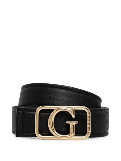 Guess Usa Sebina Logo-plaque Reversible Belt In Blue