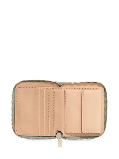 Guess Usa Serenova Logo-plaque Wallet In Neutral