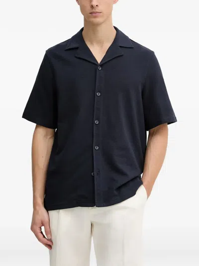 Guess Usa Short-sleeve Camp-collar Shirt In Blue