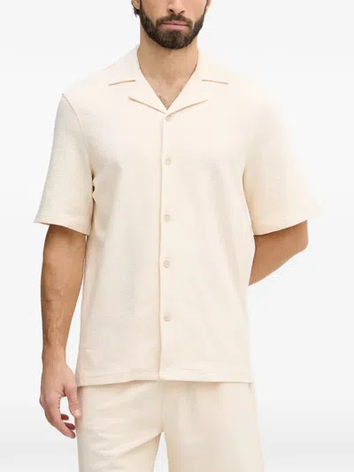 Guess Usa Short-sleeve Camp-collar Shirt In Neutral